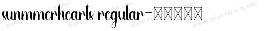 sunmmerhearts regular字体转换